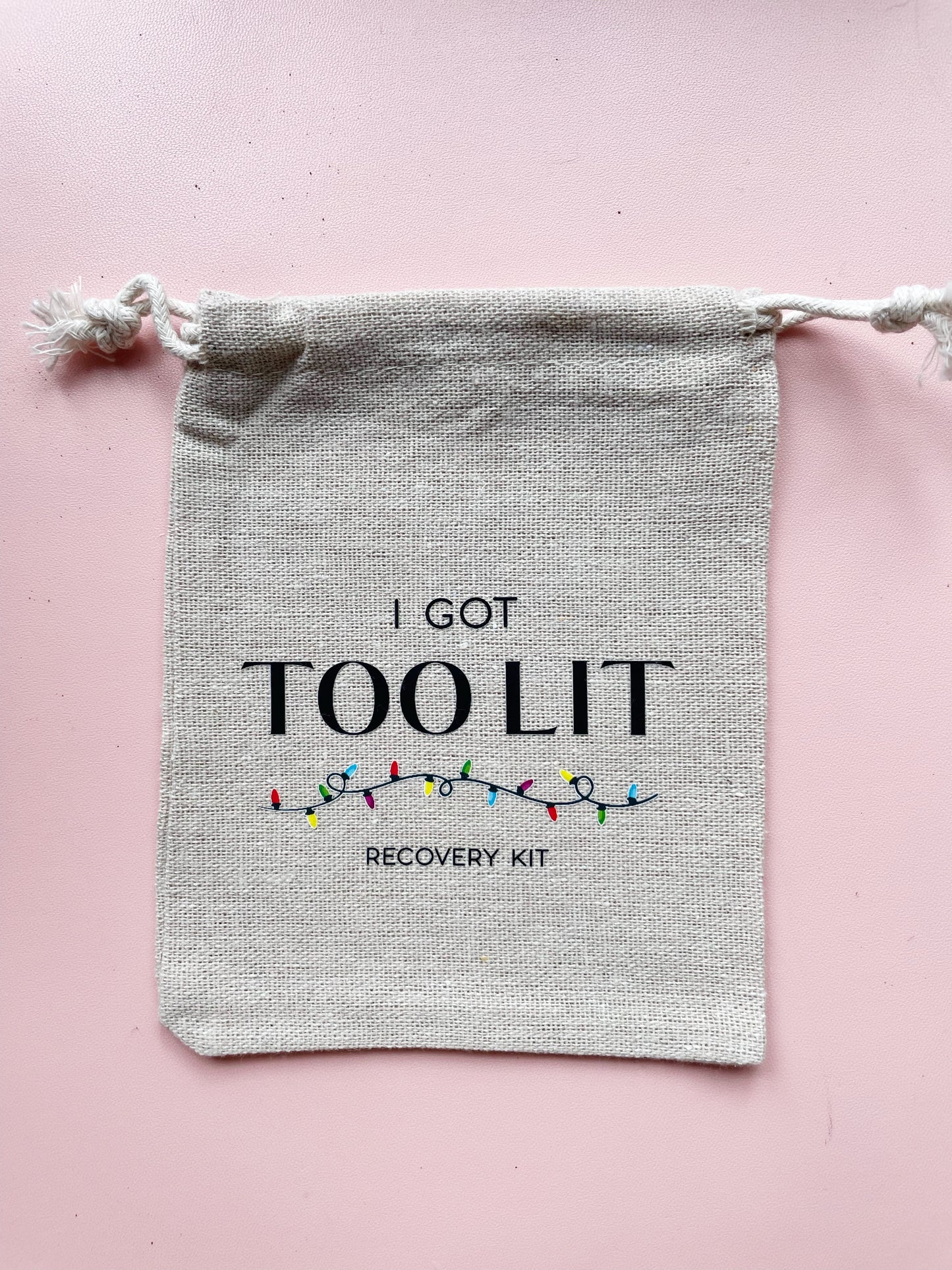 'I Got Too Kit' Holiday hangover kit