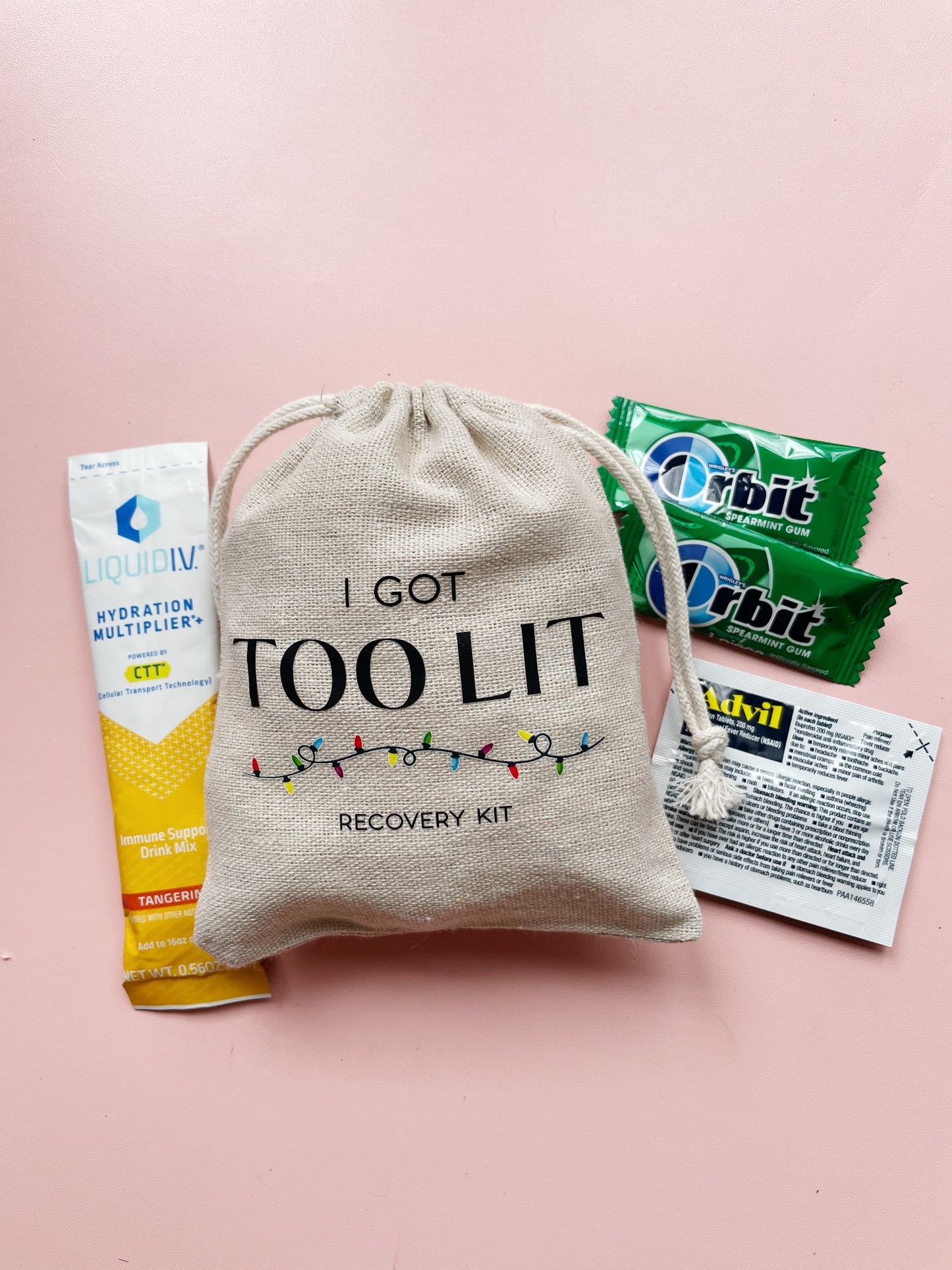 'I Got Too Kit' Holiday hangover kit