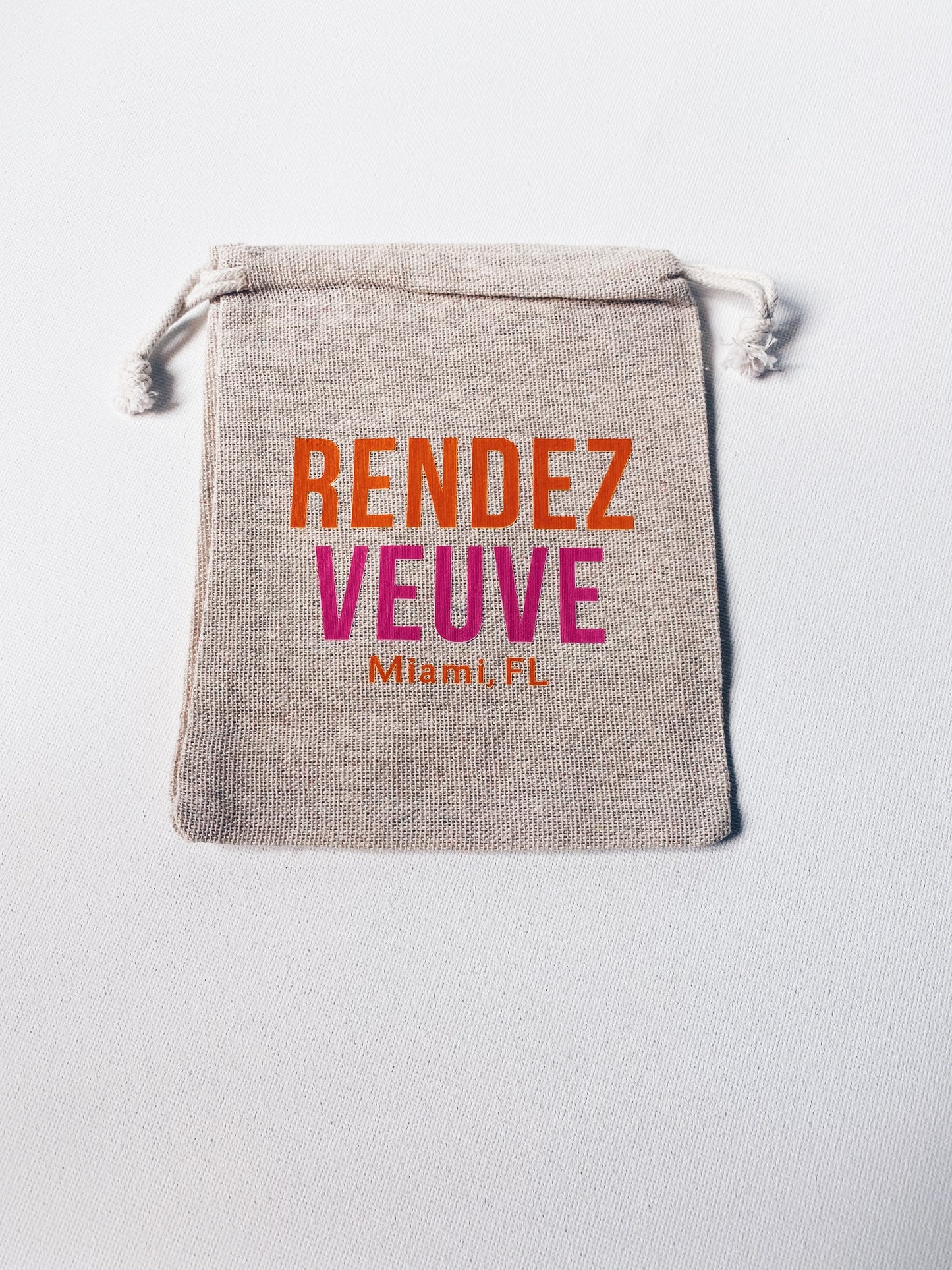 Rendez-Veuve Miami-themed Hangover/Recovery bag